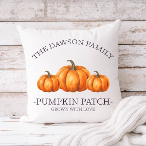 Personalised Pumpkin Family Cushion