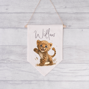 Personalised Safari Animal Flag