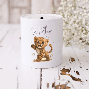 Personalised Safari Animal Money Box